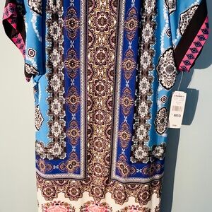 NWT Studio One New York Dress, Medium, Black And Blue, Short  Sleeve MSRP $60